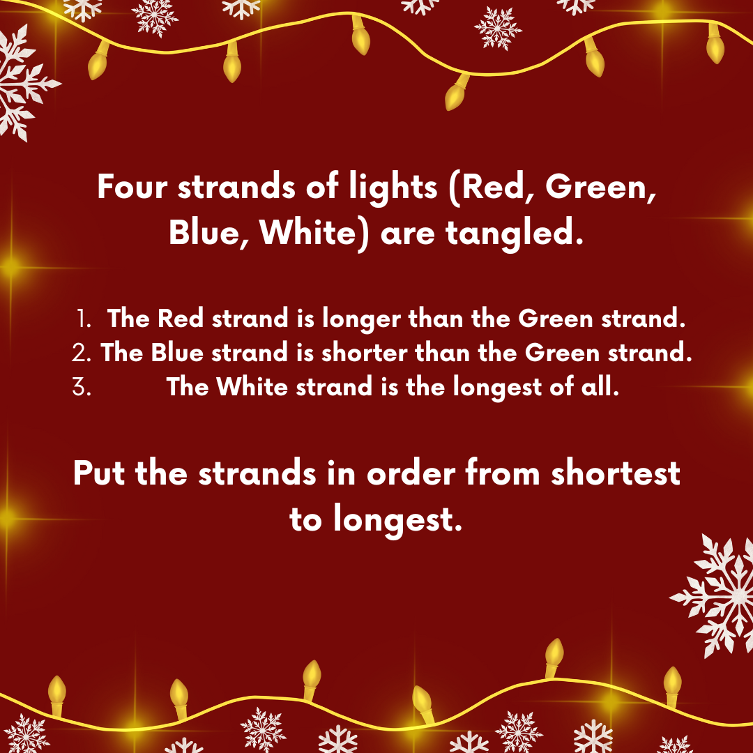 Advent Brain Teasers, Logic Puzzles, and Math Problems 2025